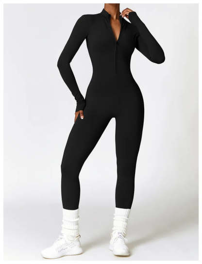 Sports Jumpsuit With Zipper