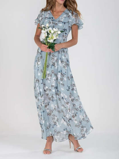 Floral Dress With Fringe