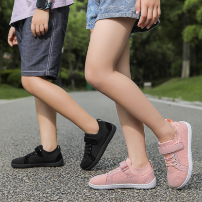 Children' Barefoot Shoes Wide Toe Box Zero Drop Walking Sneakers