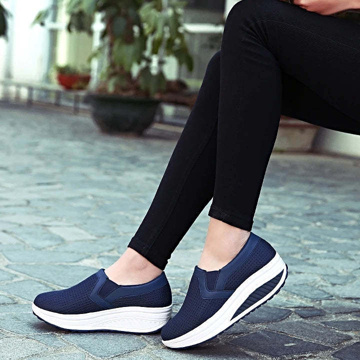 Orthopedic Women Shoes Breathable Slip On Arch Support Non-slip