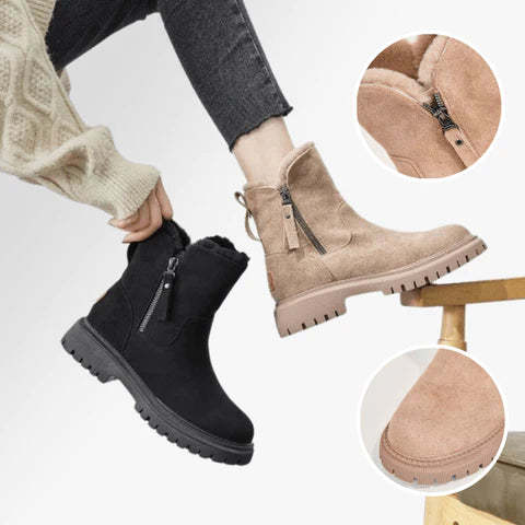 Ladies Boots Warm and Soft with Zipper