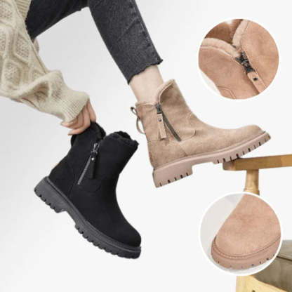 Ladies Boots Warm and Soft with Zipper