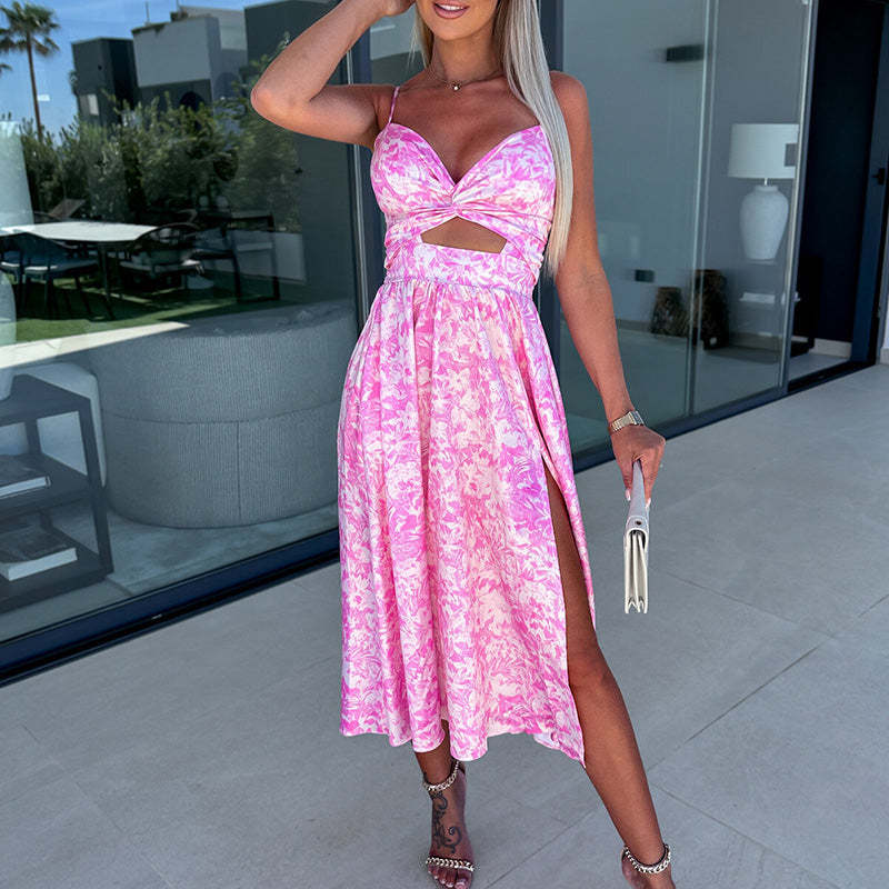 High Slit Cocktail Dress