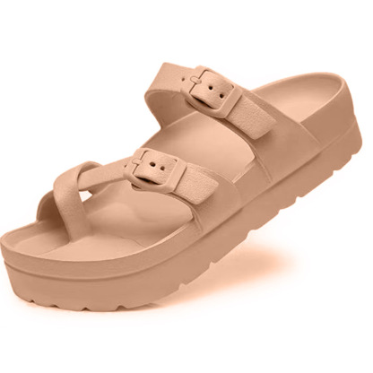 Women's Platform Clogs with Arch Support Adjustable Beach Sandals