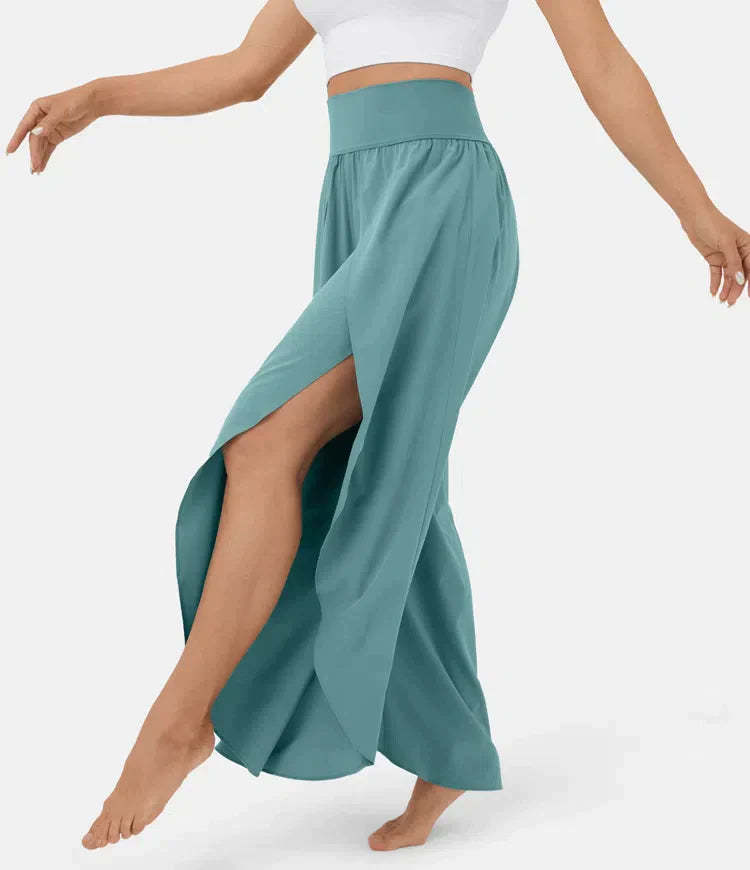 Split Leg Palazzo Pants