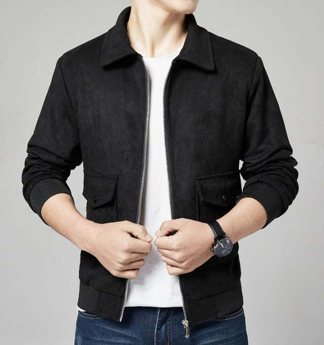 Suede Jacket With Teddy Inner Lining