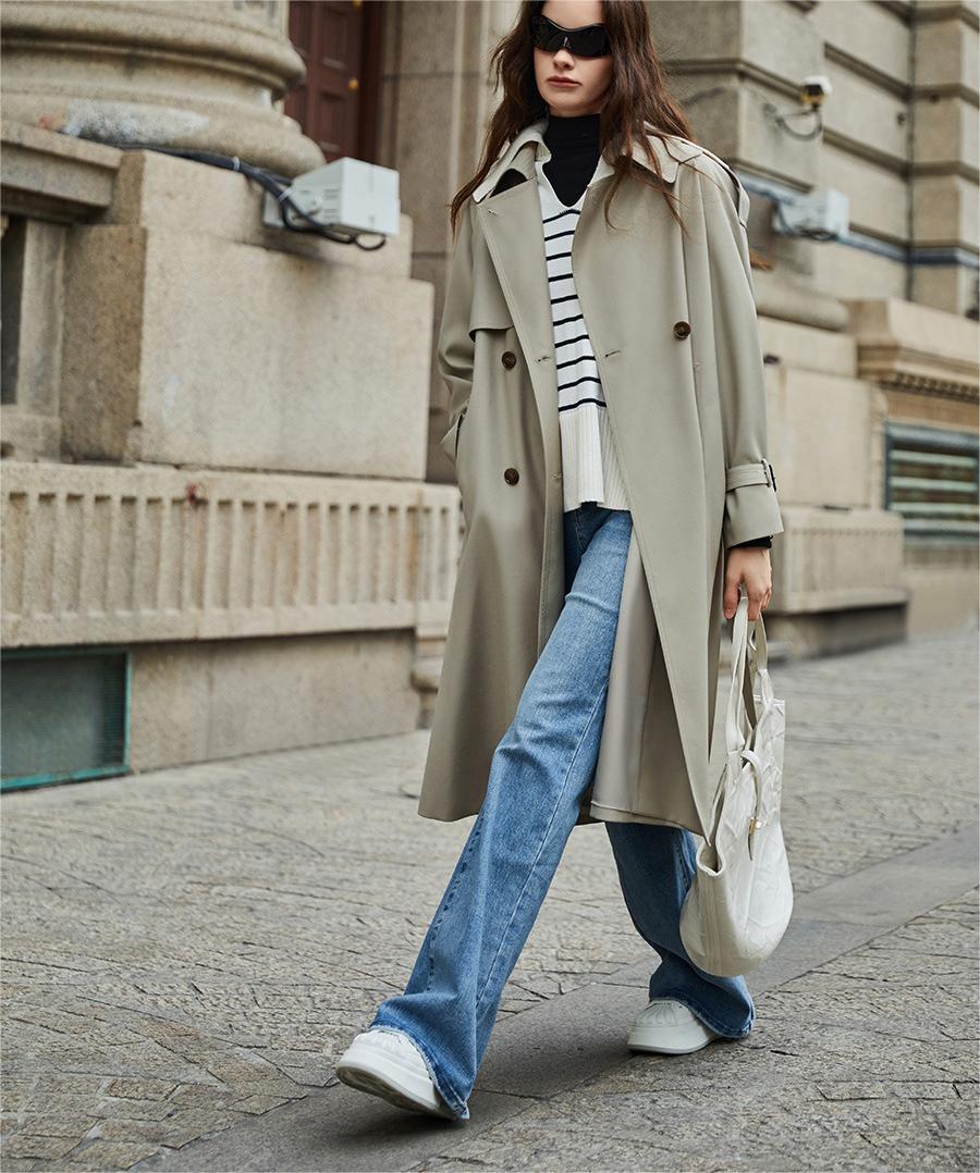 Classic Belted Trench Coat