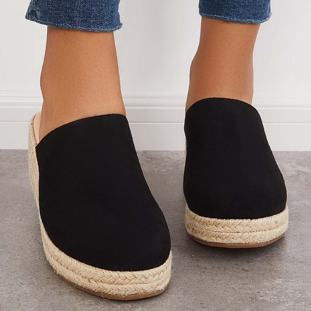 Women's Espadrilles Mule Wedges Platform Slip on Backless Sandals