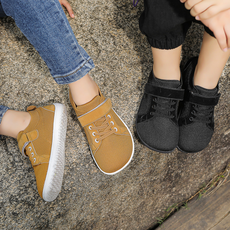 Children' Barefoot Shoes Wide Toe Box Zero Drop Walking Sneakers