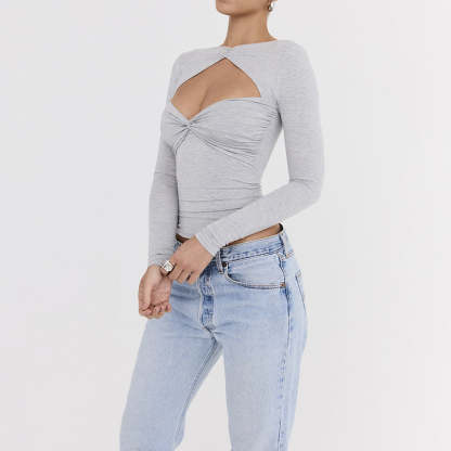 Cut-Out Twisted Top
