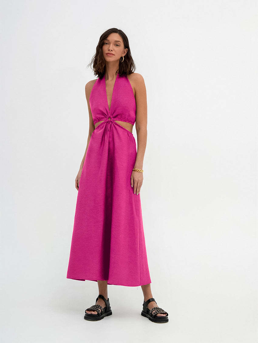 Linen Maxi Summer Dress