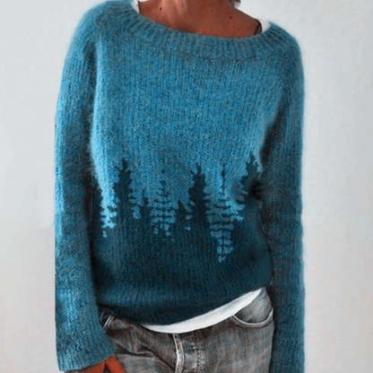 Knitted Sweater With Print