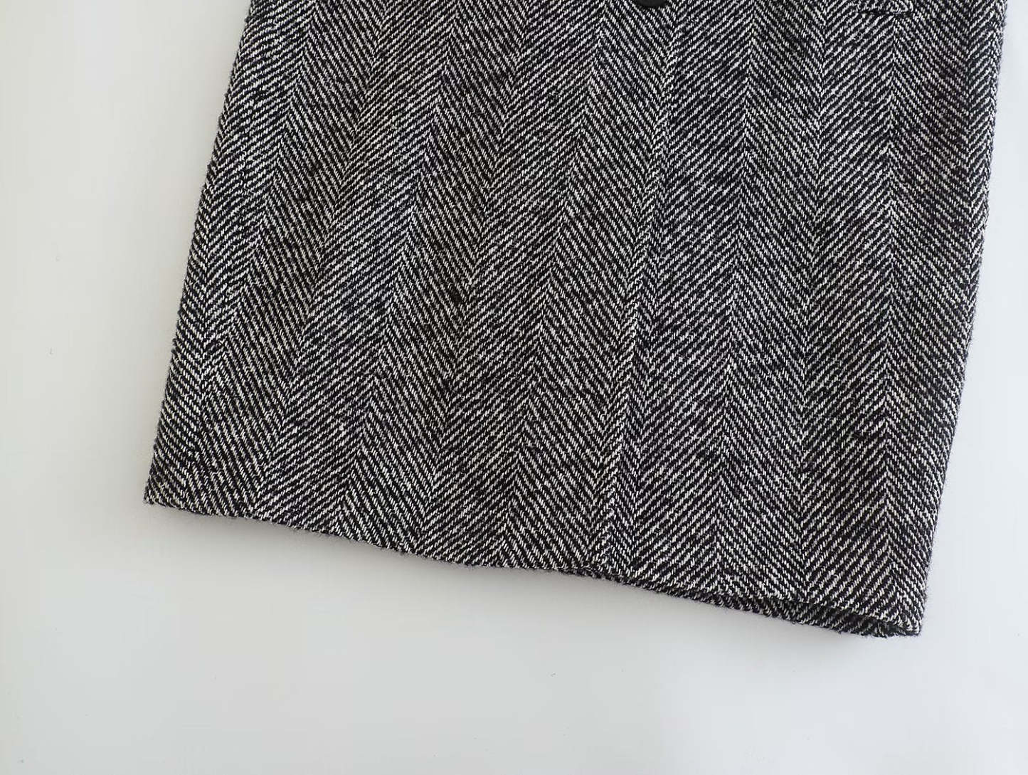 Women's Herringne Pattern Overcoat