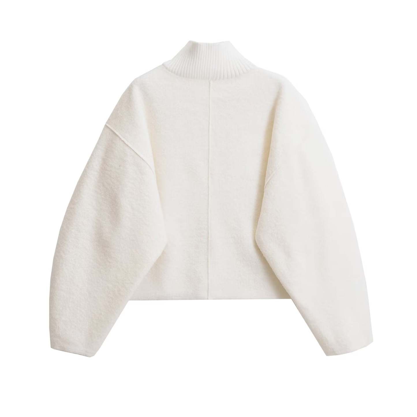Vegan Wool Blend Turtleneck Sweater