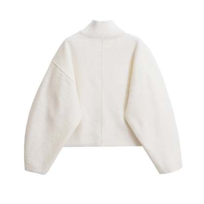 Vegan Wool Blend Turtleneck Sweater