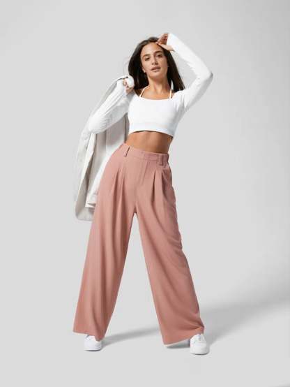 Wide-Leg Palazzo Pants