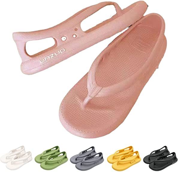 New Bazuo Flip Flops for Men and Women, EVA Thick Sole Non Slip Quick-Dry Sandals
