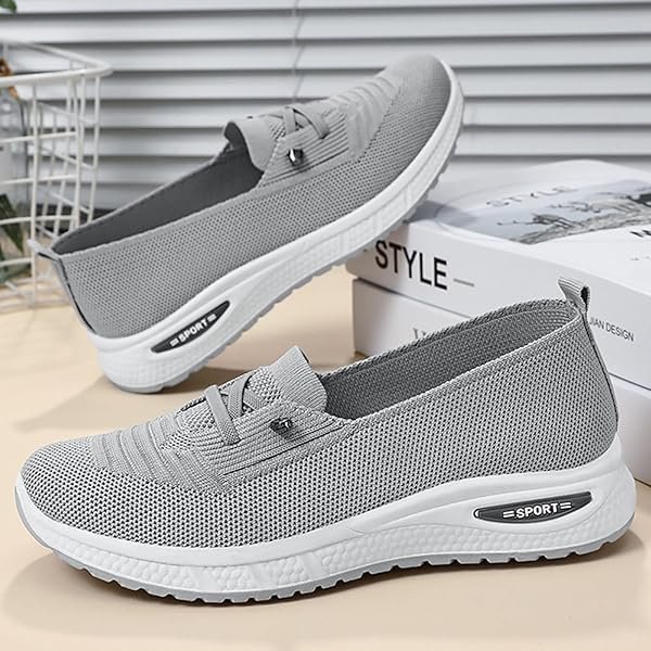 Women's Mesh Knitted Slip-On Casual Orthopedic Sneakers