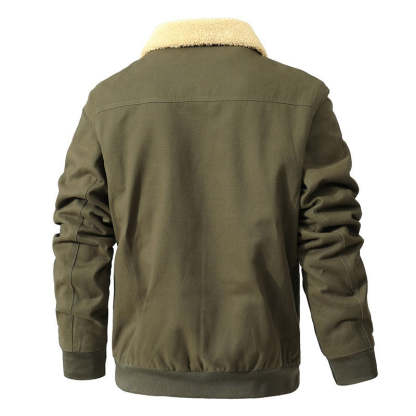 Pilot Jacket With Teddy Lining