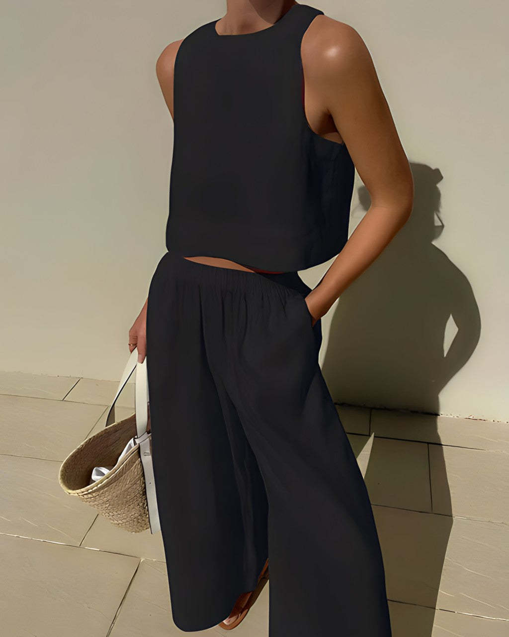 SASummer Linen Two Piece Set