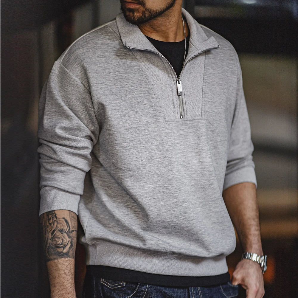  Modern Casual Quarter-Zip Sweater