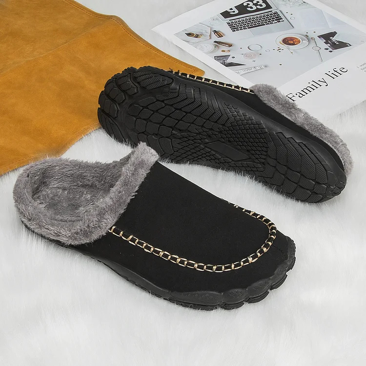 Men Winter Orthopedic Barefoot Slippers Premium Arch Support Plantar Fasciitis Slippers
