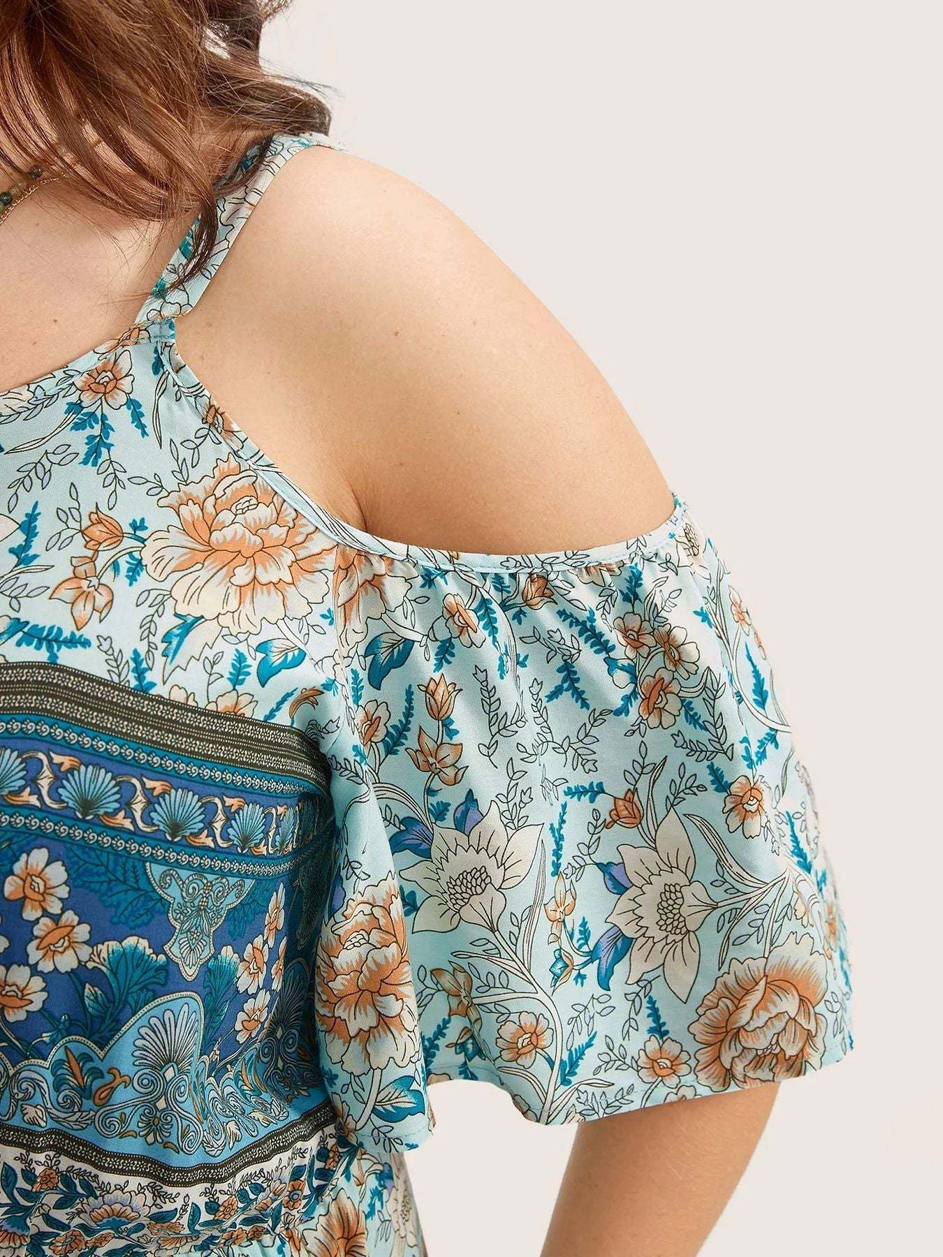 hemian Floral Maxi Dress