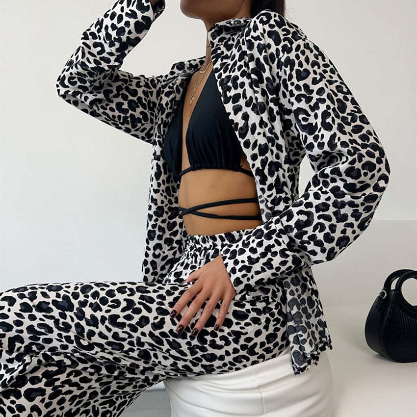 Leopard Print Lounge Set