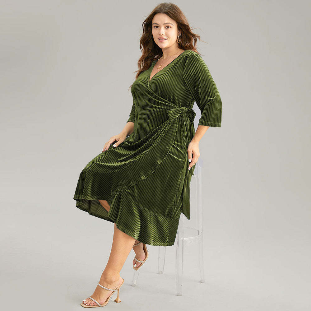 Wrap Midi Dress
