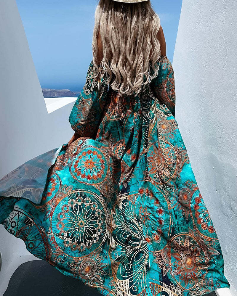 Off Shoulder Maxi Dress