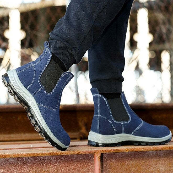 Men Boots Winter Keep Warm Fur Lined Orthopedic Shoes