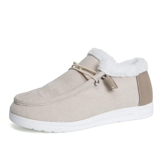 Women's Flat Slip-On Bootie Warm Lining Ankle Snow Boots