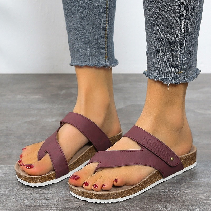 Orthopedic Sandals Women Summer Cut Out Open Toe Flip Flops