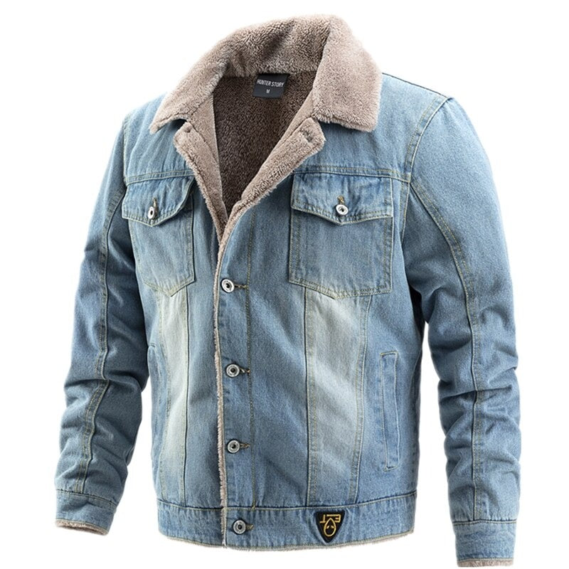 Men's Denim Jacket With Inner Lining
