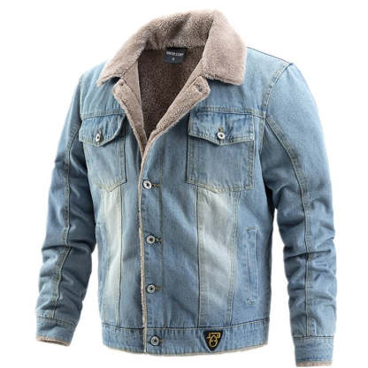 Men's Denim Jacket With Inner Lining