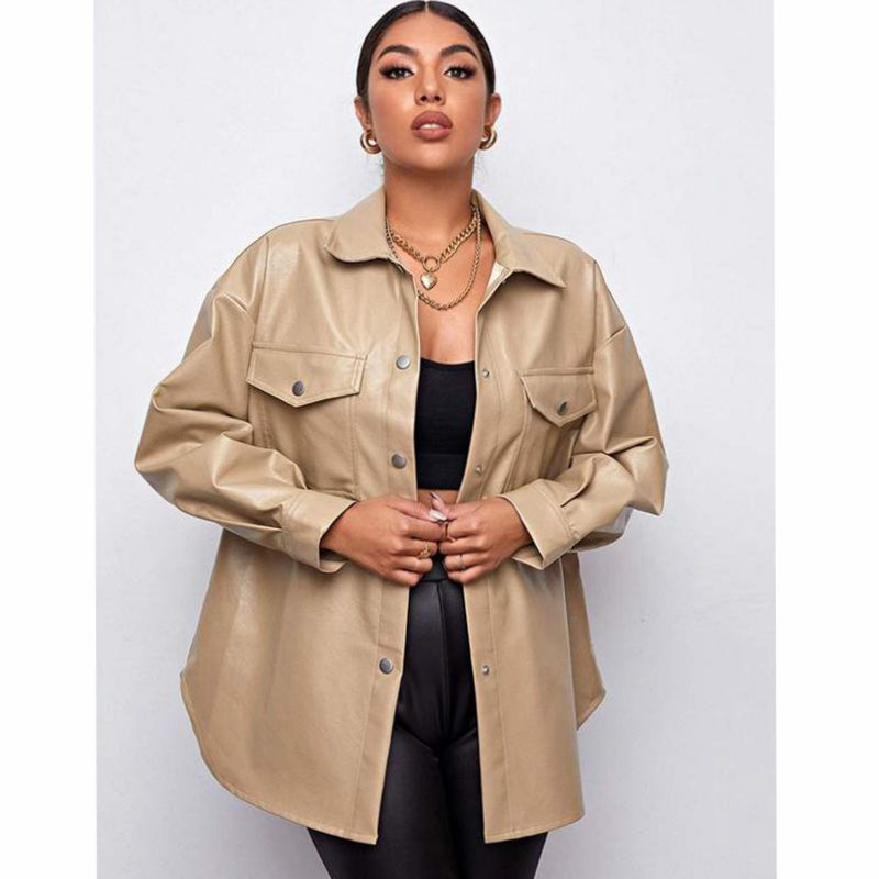 Urban Edge Vegan Leather Overshirt