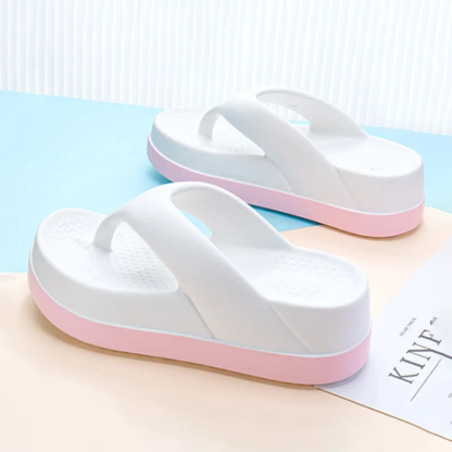 Women's Comfortable Platform Flip Flops Non-slip Outdoor