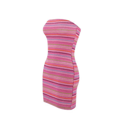  Chic Striped Mini Dress