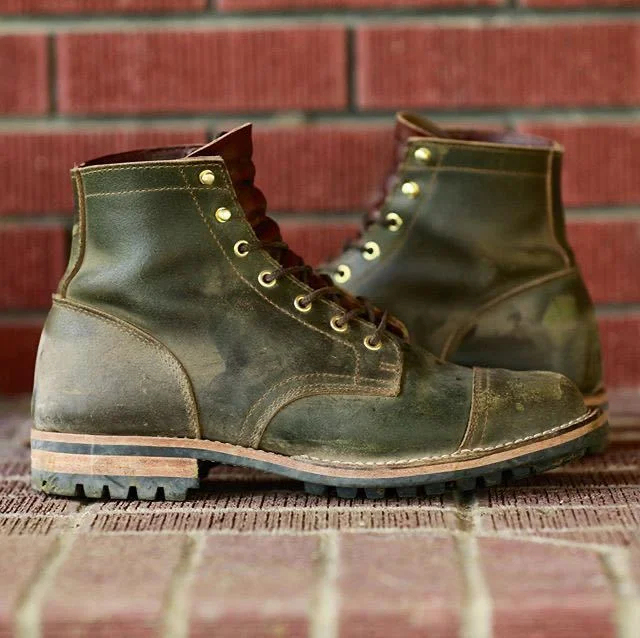 Retro Low Heel Men's Casual All-Match Men's Short Boots
