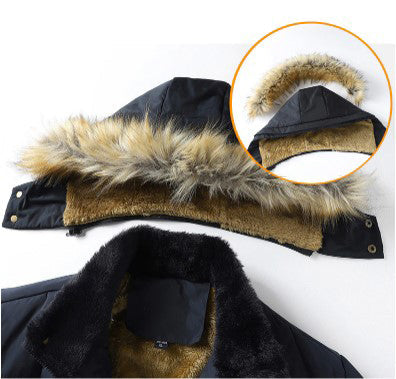 Winter Parka With Detachable Hood
