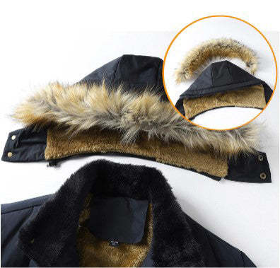 Winter Parka With Detachable Hood
