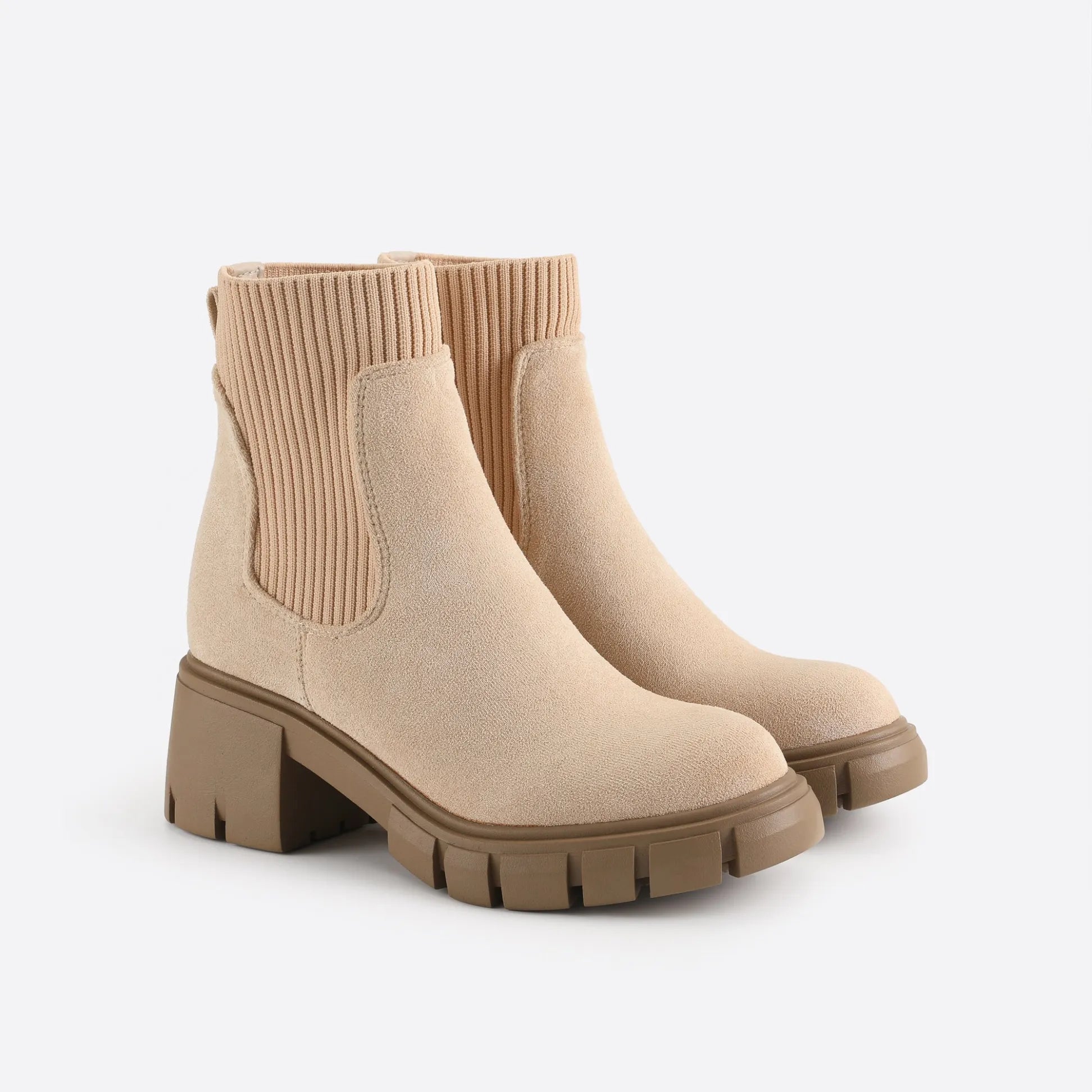 British-style block Martin boots