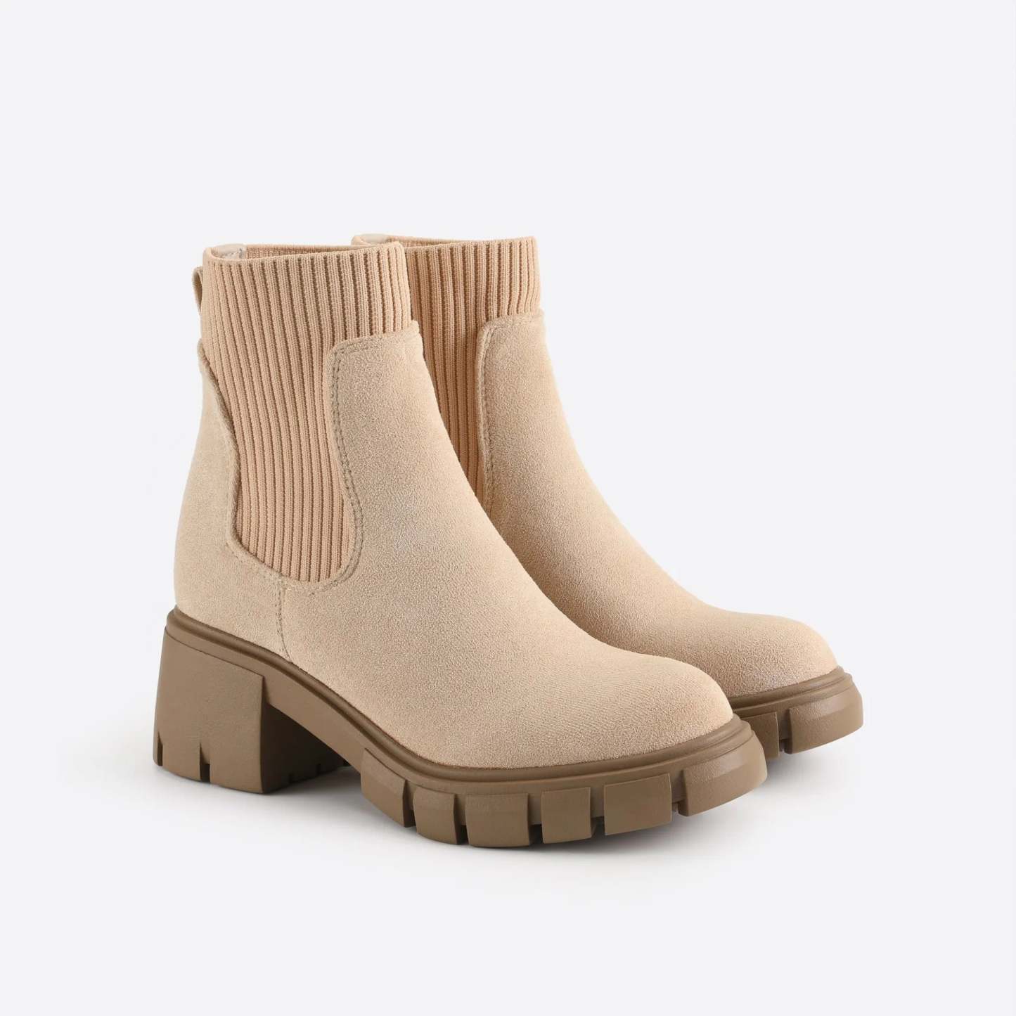 British-style block Martin boots