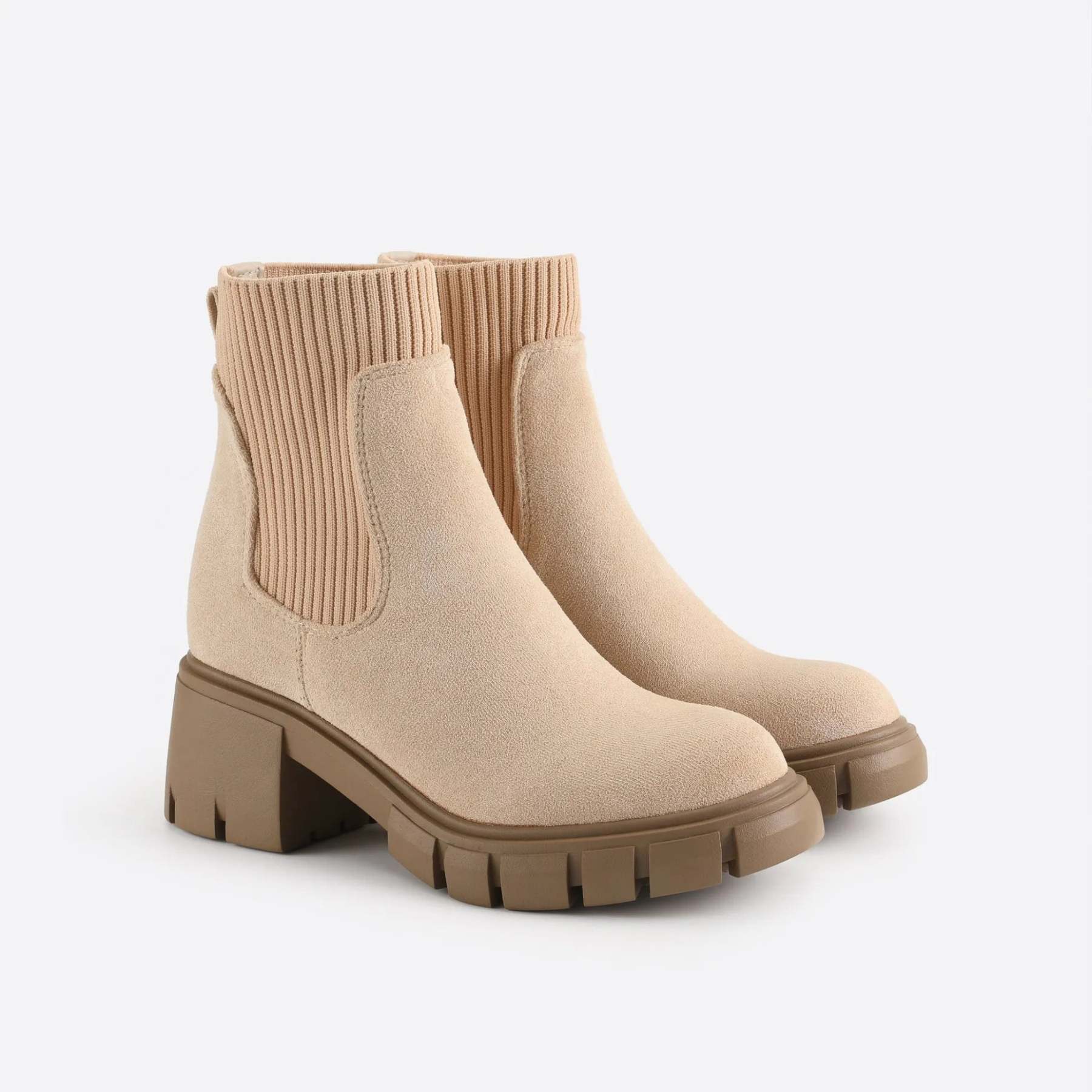 British-style block Martin boots