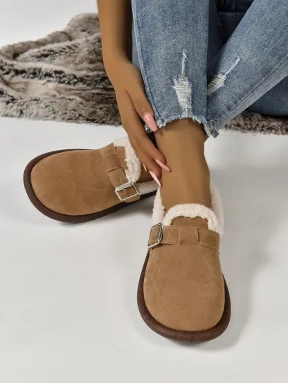 Fur-lined Slippers 