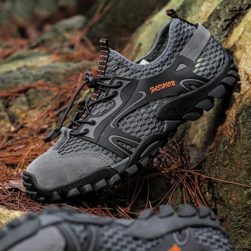 Mesh Quick Dry Water Shoes For Men Lightweight Outdoor Hiking Walking