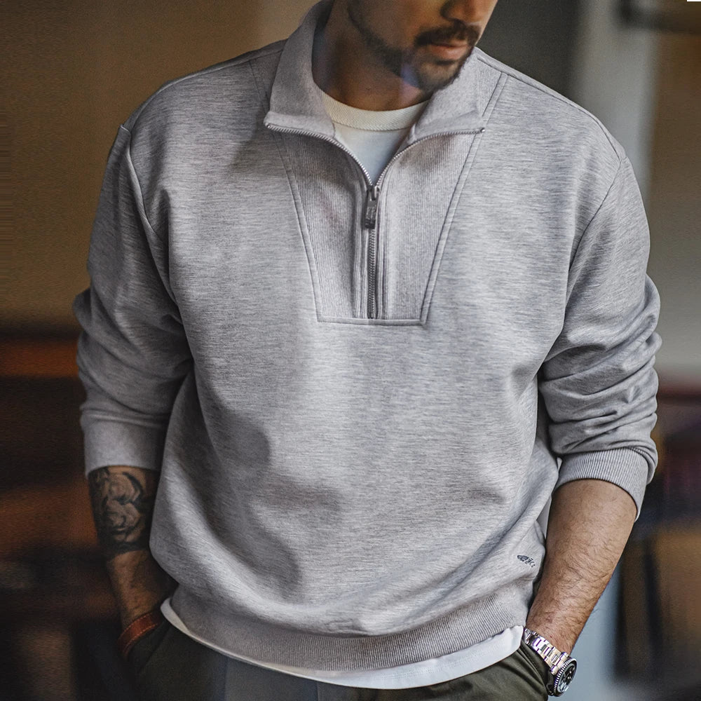  Modern Casual Quarter-Zip Sweater
