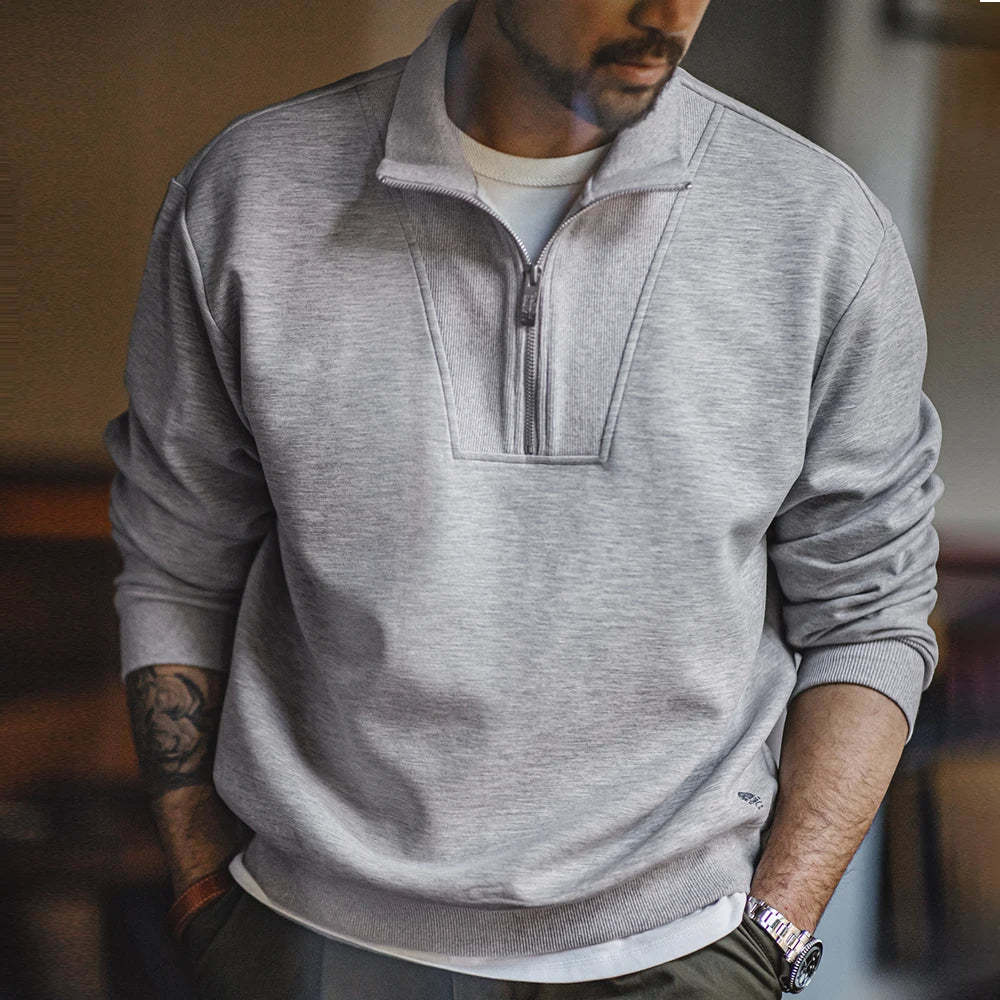 Modern Casual Quarter-Zip Sweater
