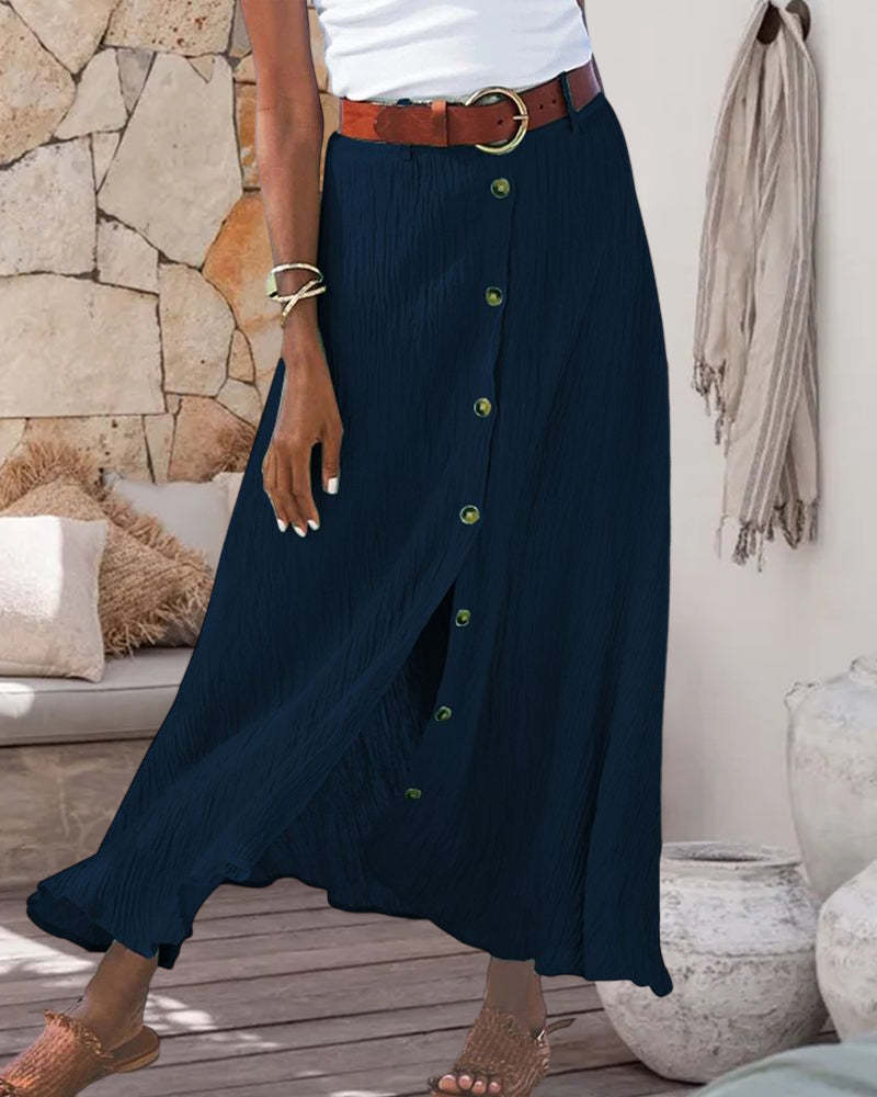 Vibrant Flowing Autumn Skirt