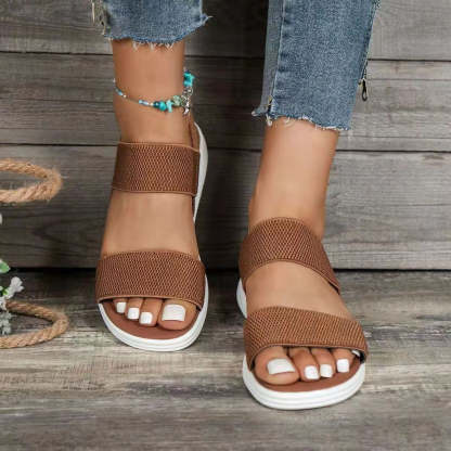 Comfortable Sandals For Women Elastic Band Casual Summer